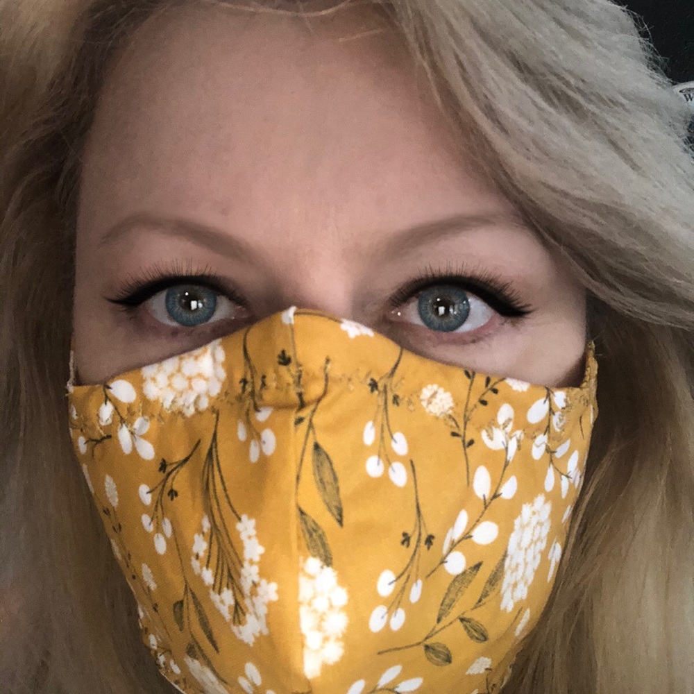 Boho Floral Washable Face Mask With Filter Pocket